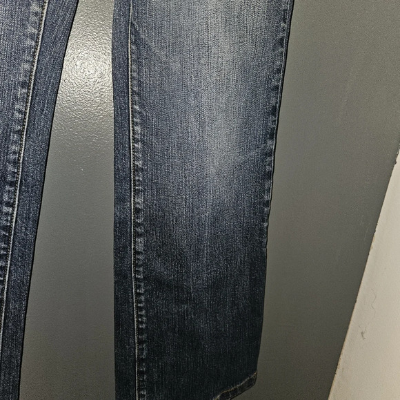Lands End Womans Original Fit, Boot Leg Blue Jeans Size 6 - Picture 4 of 14